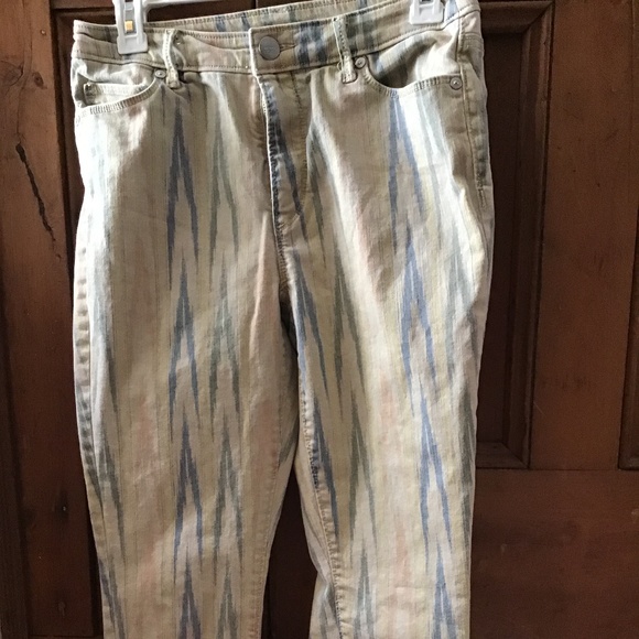 LOFT Denim - High Waisted  loft  aztec curvy skinny jeans
